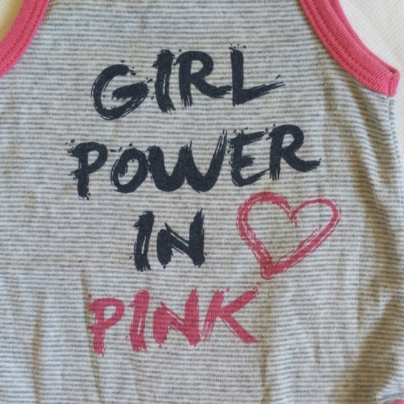 c&a baby club girl power tank bodysuit diaper shirt 6 months baby girl - Picture 2 of 5